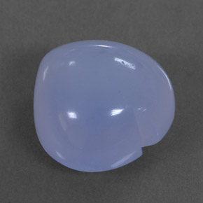 Calcedonia azul natural de 8,10 ct, transparente, transparente / translúcido