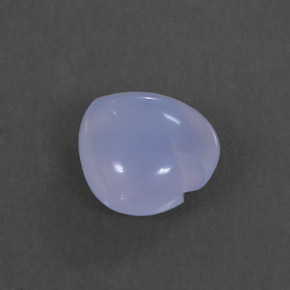 Calcedonia azul natural de 1,66 ct, transparente, transparente / translúcido