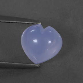 Calcedonia azul natural de 1,83 ct, transparente, transparente / translúcido