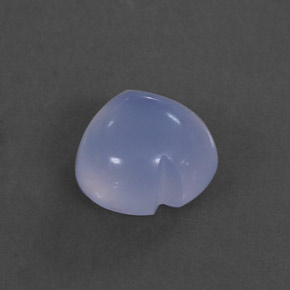 Calcedonia azul natural de 1,83 ct, transparente, transparente / translúcido