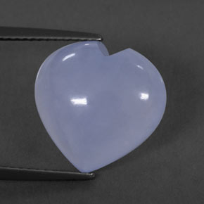 Calcedonia azul natural de 7,23 ct, transparente, transparente / translúcido