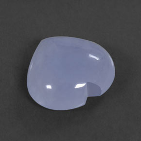 Calcedonia azul natural de 7,23 ct, transparente, transparente / translúcido