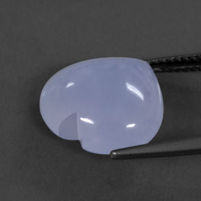 Calcedonia azul natural de 7,23 ct, transparente, transparente / translúcido