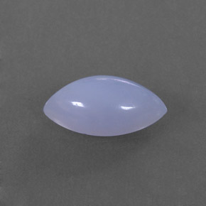 Calcedonia azul natural de 1,88 ct, marquesa, translúcido