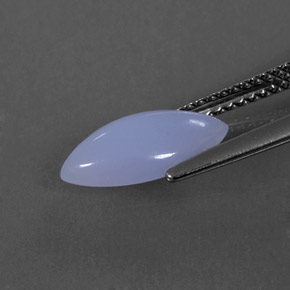 Calcedonia Azul lavanda natural de 1.56 ct, Marquesa, Translúcido