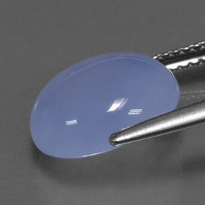 Calcedonia azul natural de 4,79 ct, transparente, transparente / translúcido