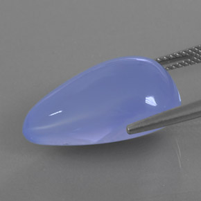 Calcedonia Azul lavanda natural de 16.65 ct, Transparente, Transparente / Translúcido