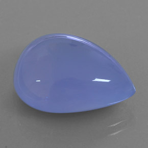 Calcedonia azul natural de 18,59 ct, transparente, transparente / translúcido
