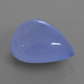 Calcedonia azul natural de 16,70 ct, transparente, transparente / translúcido