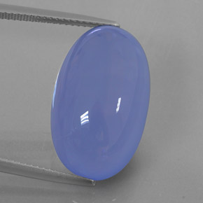 Calcedonia azul natural de 21,57 ct, transparente, transparente / translúcido