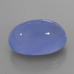 Calcedonia azul natural de 20,44 ct, transparente, transparente / translúcido