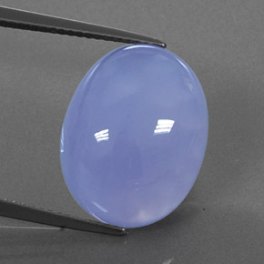 Calcedonia azul natural de 14,78 ct, transparente, transparente / translúcido
