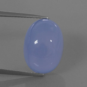 Calcedonia azul natural de 11,03 ct, transparente, transparente / translúcido