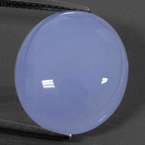 Calcedonia azul natural de 12,46 ct, transparente, transparente / translúcido