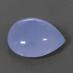 Calcedonia azul natural de 15,15 ct, transparente, transparente / translúcido
