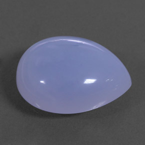 Calcedonia azul natural de 16,25 ct, transparente, transparente / translúcido