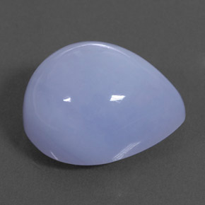 Calcedonia azul natural de 10,25 ct, transparente, transparente / translúcido
