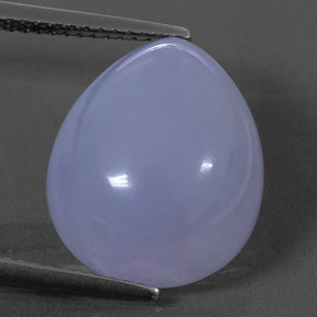 Calcedonia azul natural de 10,53 ct, transparente, transparente / translúcido
