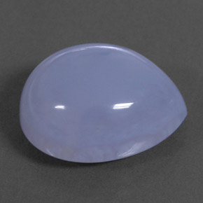 Calcedonia azul natural de 10,53 ct, transparente, transparente / translúcido
