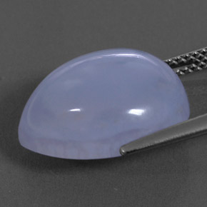 Calcedonia azul natural de 10,53 ct, transparente, transparente / translúcido