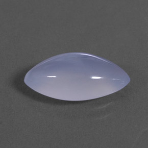Calcedonia azul natural de 2,88 ct, transparente, transparente / translúcido