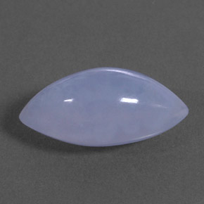 Calcedonia azul natural de 3,51 ct, transparente, transparente / translúcido