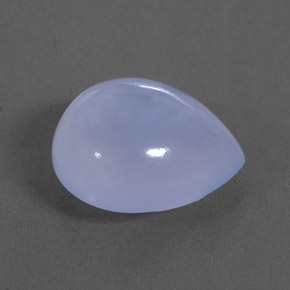 Calcedonia azul natural de 7,31 ct, transparente, transparente / translúcido