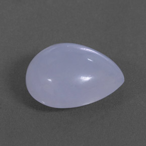 Calcedonia azul natural de 3,19 ct, transparente, transparente / translúcido