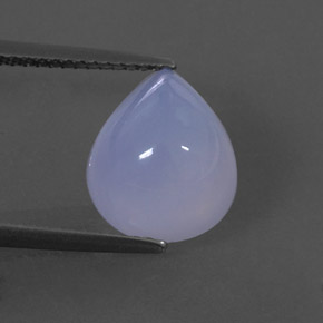 Calcedonia azul natural de 4,74 ct, transparente, transparente / translúcido