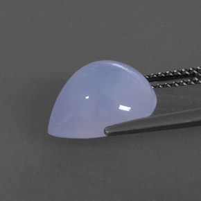 Calcedonia azul natural de 4,74 ct, transparente, transparente / translúcido