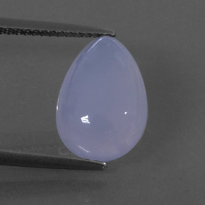 Calcedonia azul natural de 4,92 ct, transparente, transparente / translúcido