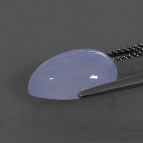 Calcedonia azul natural de 4,92 ct, transparente, transparente / translúcido