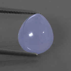 Calcedonia azul natural de 6,48 ct, transparente, transparente / translúcido