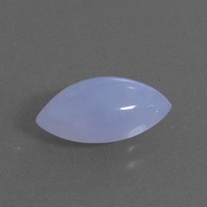 Calcedonia azul natural de 2,04 ct, transparente, transparente / translúcido