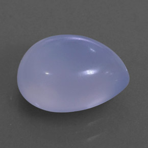 Calcedonia azul natural de 2,75 ct, transparente, transparente / translúcido