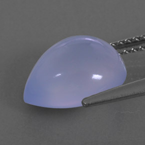 Calcedonia azul natural de 3,53 ct, transparente, transparente / translúcido