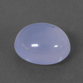 Calcedonia azul natural de 2,27 ct, transparente, transparente / translúcido