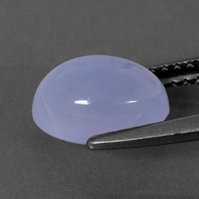 Calcedonia azul natural de 2,27 ct, transparente, transparente / translúcido