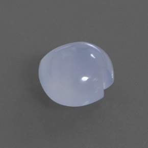 Calcedonia azul natural de 4,95 ct, transparente, transparente / translúcido