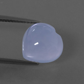 Calcedonia azul natural de 4,98 ct, transparente, transparente / translúcido