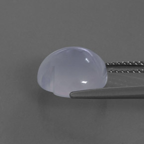 Calcedonia Azul lavanda natural de 4.81 ct, Transparente, Transparente / Translúcido