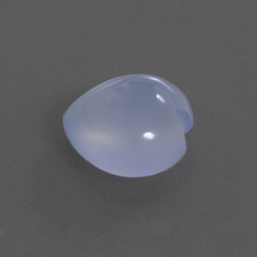 Calcedonia azul natural de 4,16 ct, transparente, transparente / translúcido