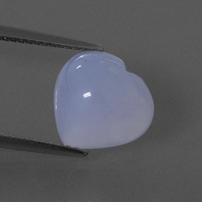 Calcedonia azul natural de 4,52 ct, transparente, transparente / translúcido