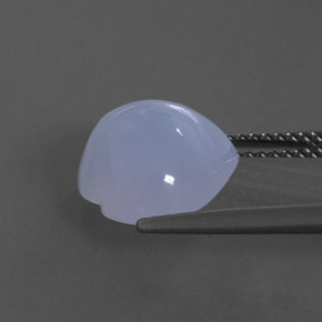 Calcedonia azul natural de 4,52 ct, transparente, transparente / translúcido
