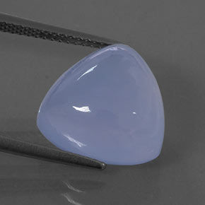 Calcedonia azul natural de 9,54 ct, transparente, transparente / translúcido
