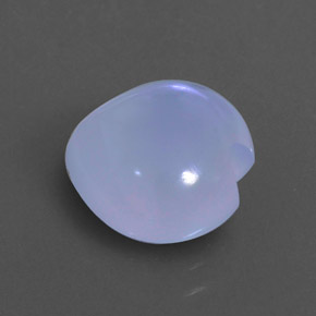Calcedonia violeta natural de 4,12 ct, transparente, transparente / translúcido