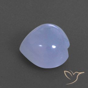 Calcedonia violeta natural de 3,79 ct, transparente, transparente / translúcido