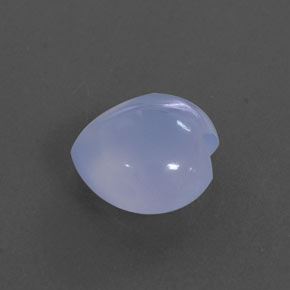 Calcedonia azul natural de 2,03 ct, transparente, transparente / translúcido