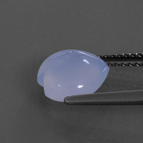 Calcedonia azul natural de 2,03 ct, transparente, transparente / translúcido
