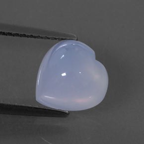 Calcedonia azul natural de 2,88 ct, transparente, transparente / translúcido